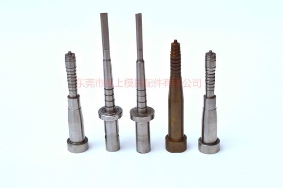 Precision Threaded Core Pins Perpendicularidade 0,005mm ISO 9001 Mold Parts