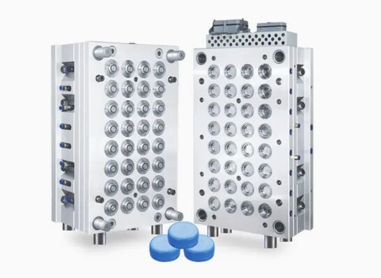 Molde de injecção de tampa de snap-on de várias cavidades para fabricação de tampas de garrafas de plástico