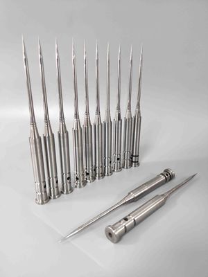 ±pm$0.002mm Concentricidade Pipeta Tip Cores M340 & S136 Peças de Molde Médico