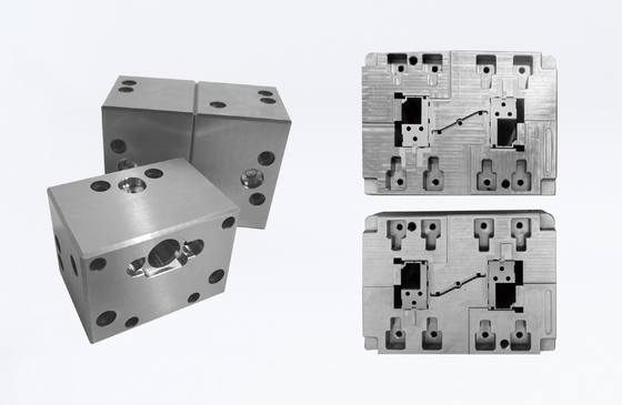 ASSAB Mold Steel Custom Não padrão núcleos com precisão de 0,005 mm para moldes de embalagem
