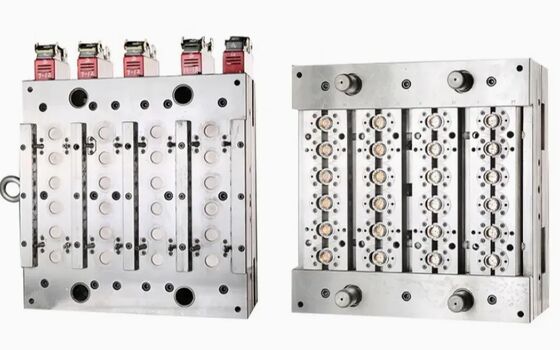 Molde de injecção de tampa de snap-on de várias cavidades para fabricação de tampas de garrafas de plástico