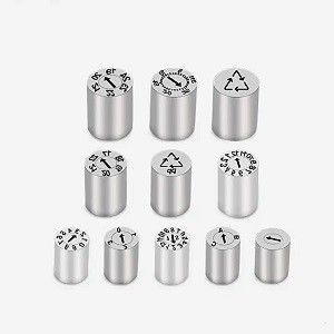 Estampões de data padrão DME inserções de data de molde substituíveis e pinos marcados